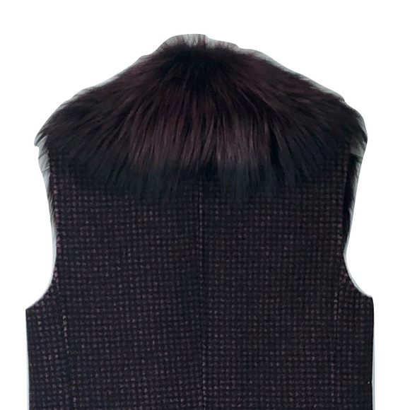 Michael Kors Collection Fox Fur Vest, Open Front - Picture 9 of 10